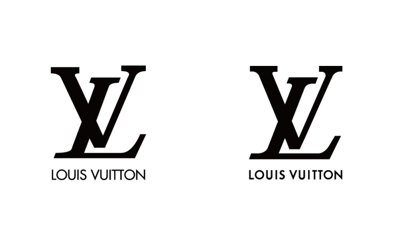 Lv LOGO進(jìn)行了細(xì)微調(diào)整，圖案纖細(xì)字體厚實(shí)